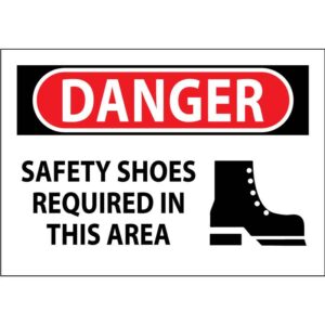 Danger - Safety Shoes Required in This Area