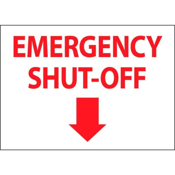 Emergency Shut-Off (Down Arrow)