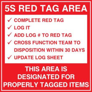 5S Red Tag Area