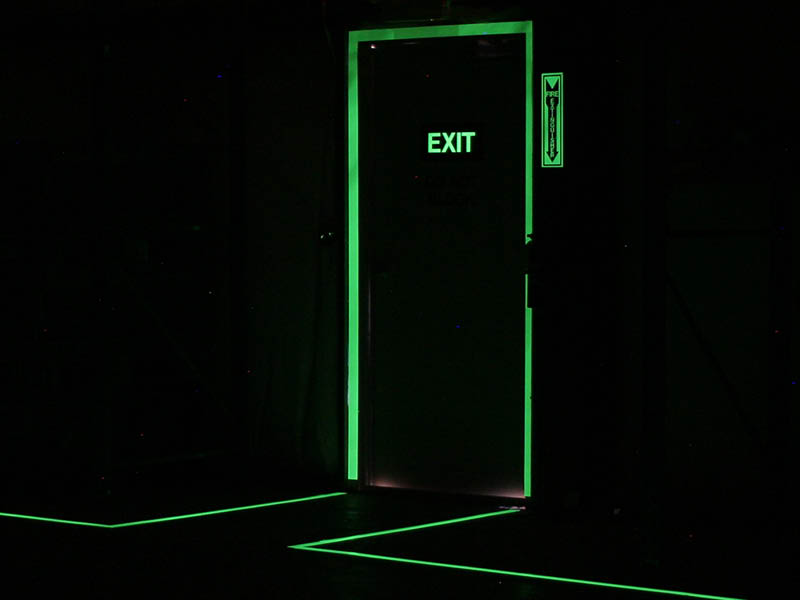 GlowintheDark Floor Signs Visual Workplace, Inc.