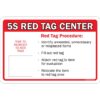 5S Signs - 5S Red Tag Center