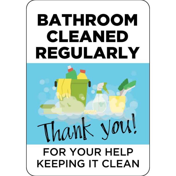 Clean Bathroom Regularly - Visual Workplace, Inc.