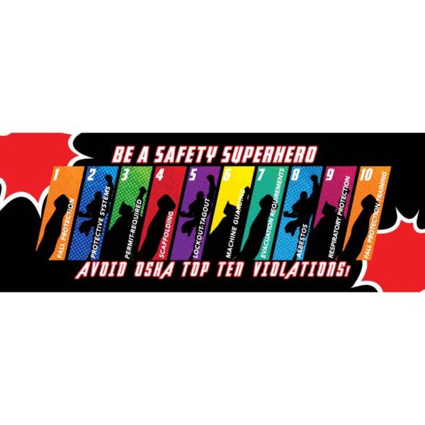 Safety Superhero Banner