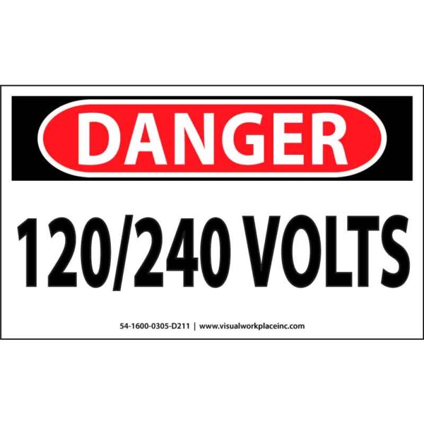 Danger 120/240 Volts