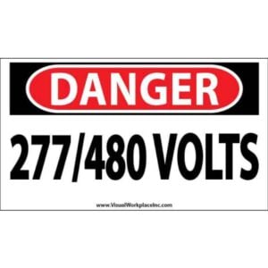 Danger 277/480 Volts