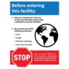Before Entering Sign