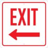 Exit Left Arrow - Traffic Control Signs