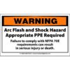 Warning Arc Flash and Shock Hazard Appropriate PPE Required Failure to Comply