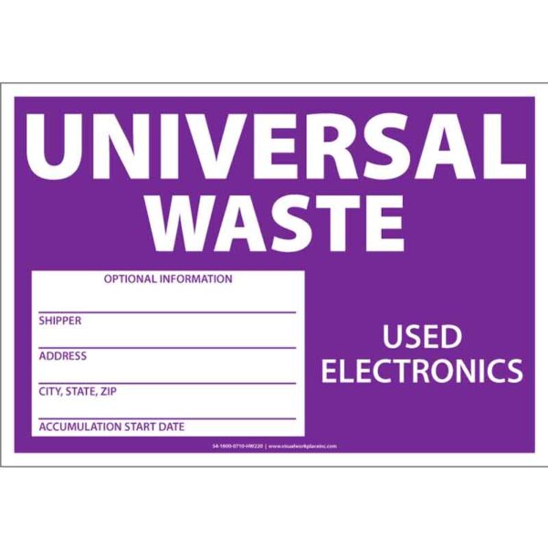 Universal Waste Used Electronics