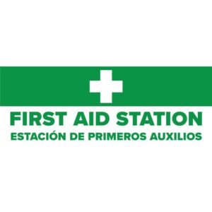 First Aid Station Bilingual - Estacion de primeros auxilios Banner