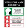 Wear Your Mask Correctly Sign & Decal