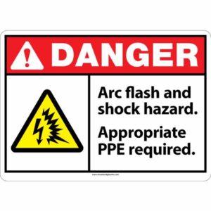 ANSI Danger Arc Flash Shock Hazard