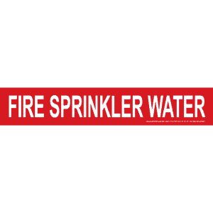 Fire Sprinkler Water