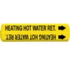 Yellow Heating Hot Water Ret. Wrap-On