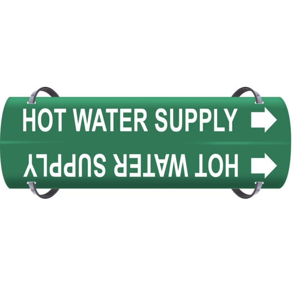 Green Hot Water Supply Strap-On