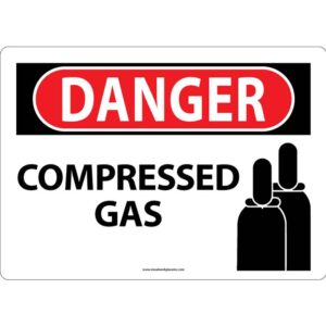 Danger Compressed Gas Sign