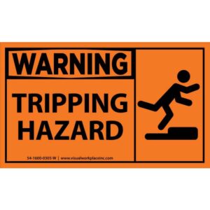 Warning Tripping Hazard