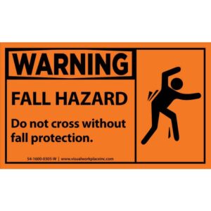 Warning Fall Hazard