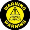Warning Uneven Surface