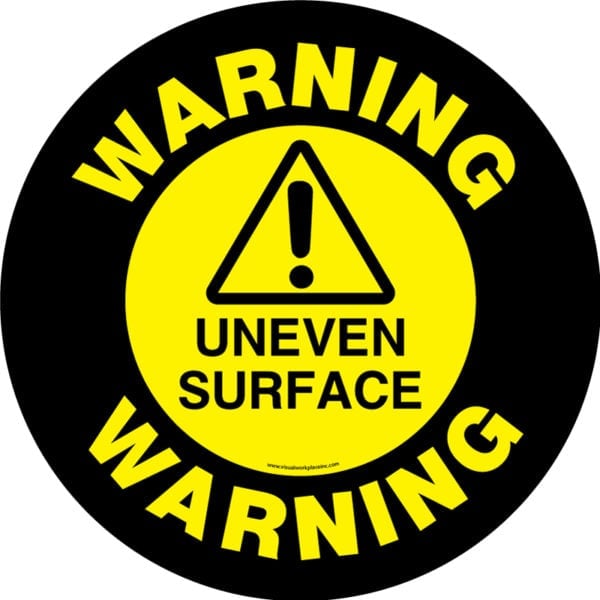 Warning Uneven Surface