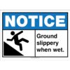 Notice Groupd Slippery When Wet