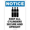 Notice Keep All Cylinders Secure & Upright