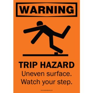 Warning Trip Hazard