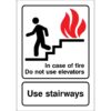 In Case of Fire - Do Not use elevators - Use Stairways