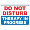 Do Not Disturb Therapy In Progress