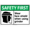 Safety First: Wear Face Shield When Using Grinder, ANSI