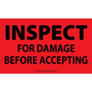 Inspect For Damage Before Accepting