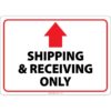 Shipping & Receiving Only Up Arrow
