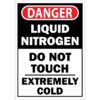 Danger: Liquid Nitrogen Do Not Touch Extremely Cold