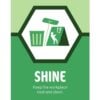 Safety poster, 5S Shine. Keep Workplace Clean
