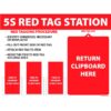 5S Red Tag Station Clipboard