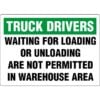 Truck Drivers Waiting For Loading Or Unloading Not Permitted