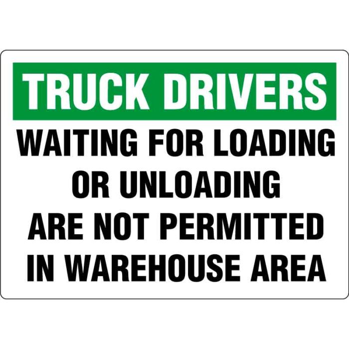 Truck Drivers: Waiting For Loading Or Unloading Not Permitted - Visual ...