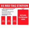 5S Red Tag Station Clipboard