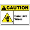 ANSI - Caution Bare Live Wires