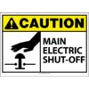 ANSI Caution - Main Electric Shut Off