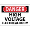 OSHA Danger: High Voltage Electrical Room.