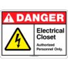 ANSI Danger: Electrical Closet