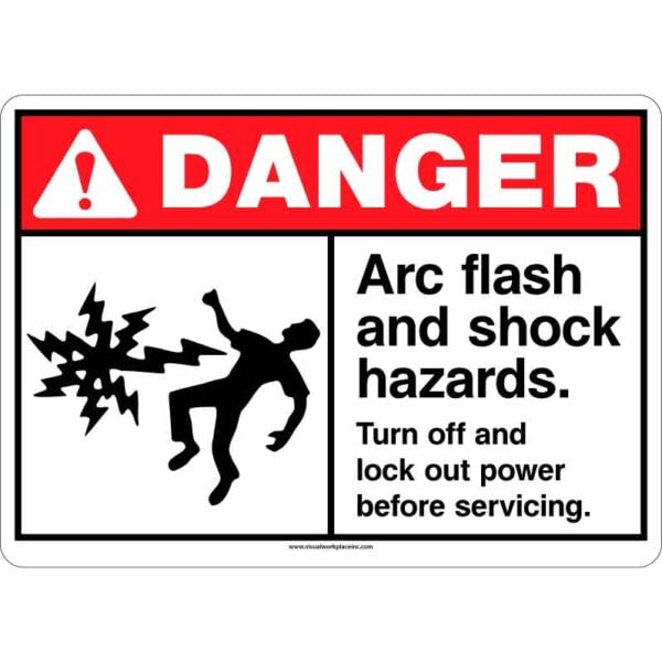 ANSI Danger: Arc Flash and Shock Hazards