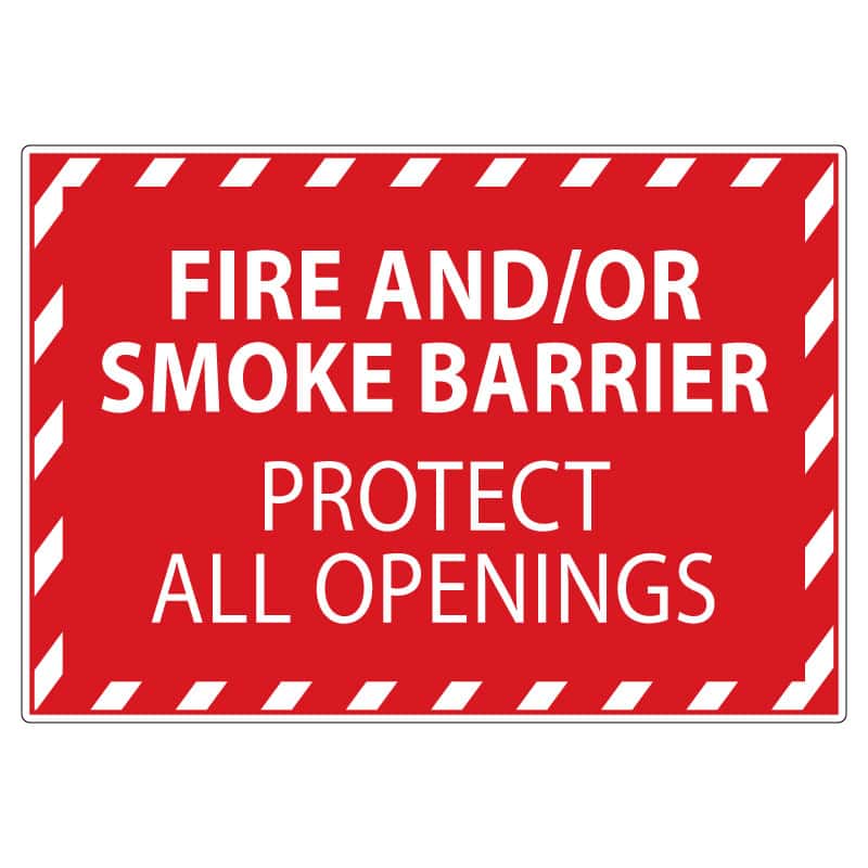 Fire and smoke barrier safeguarding all openings, enhancing safety and preventing the spread of flames.