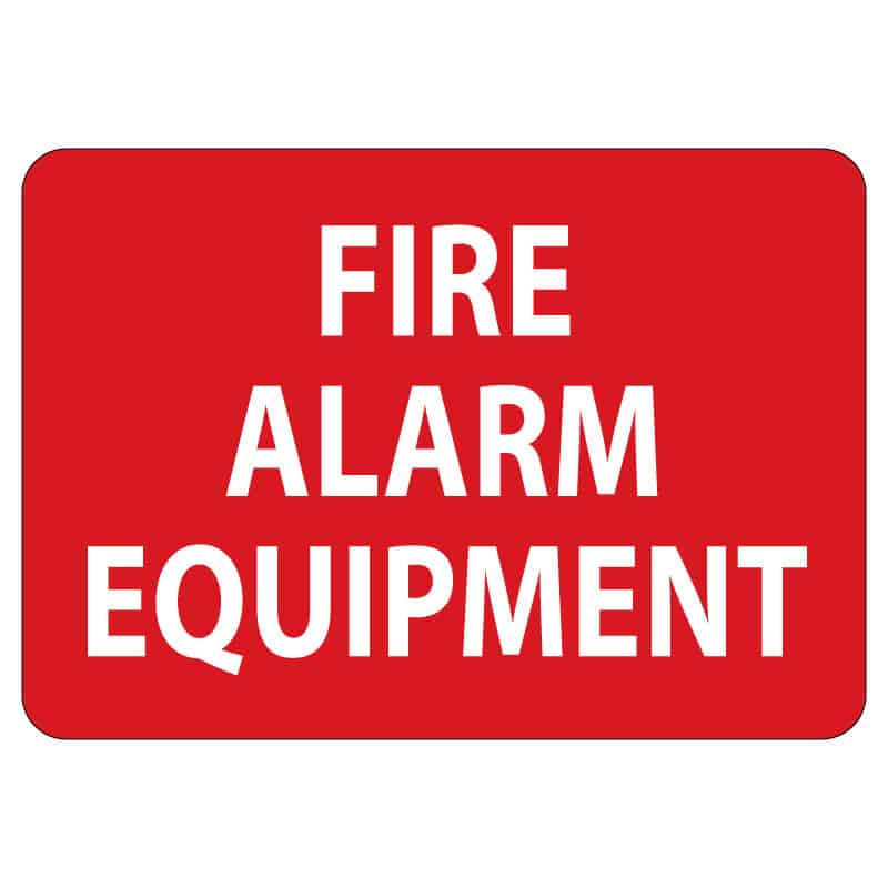 A Safety sign indicating of Fire Alarm Equipment