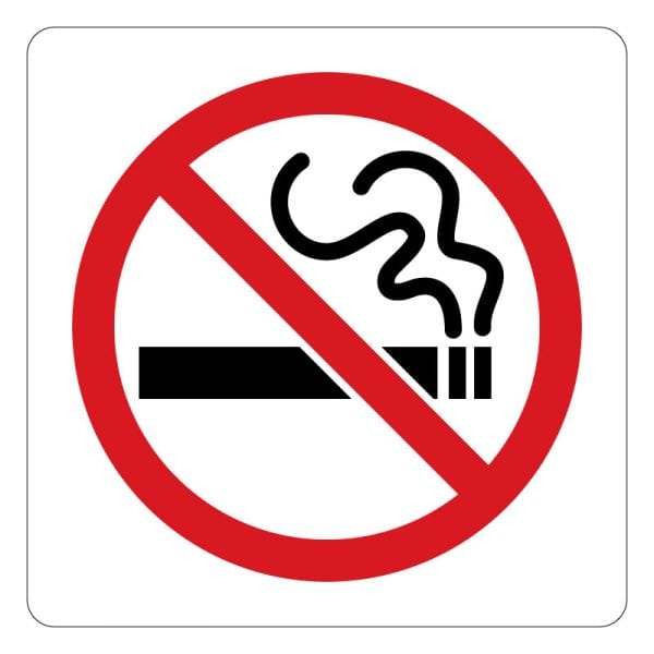 No Smoking sign, Smoke-free