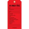 55-4010-6253-5S200 ∙ Paper 5S Red Tag, 6.25"H x3.125"W, 25pk